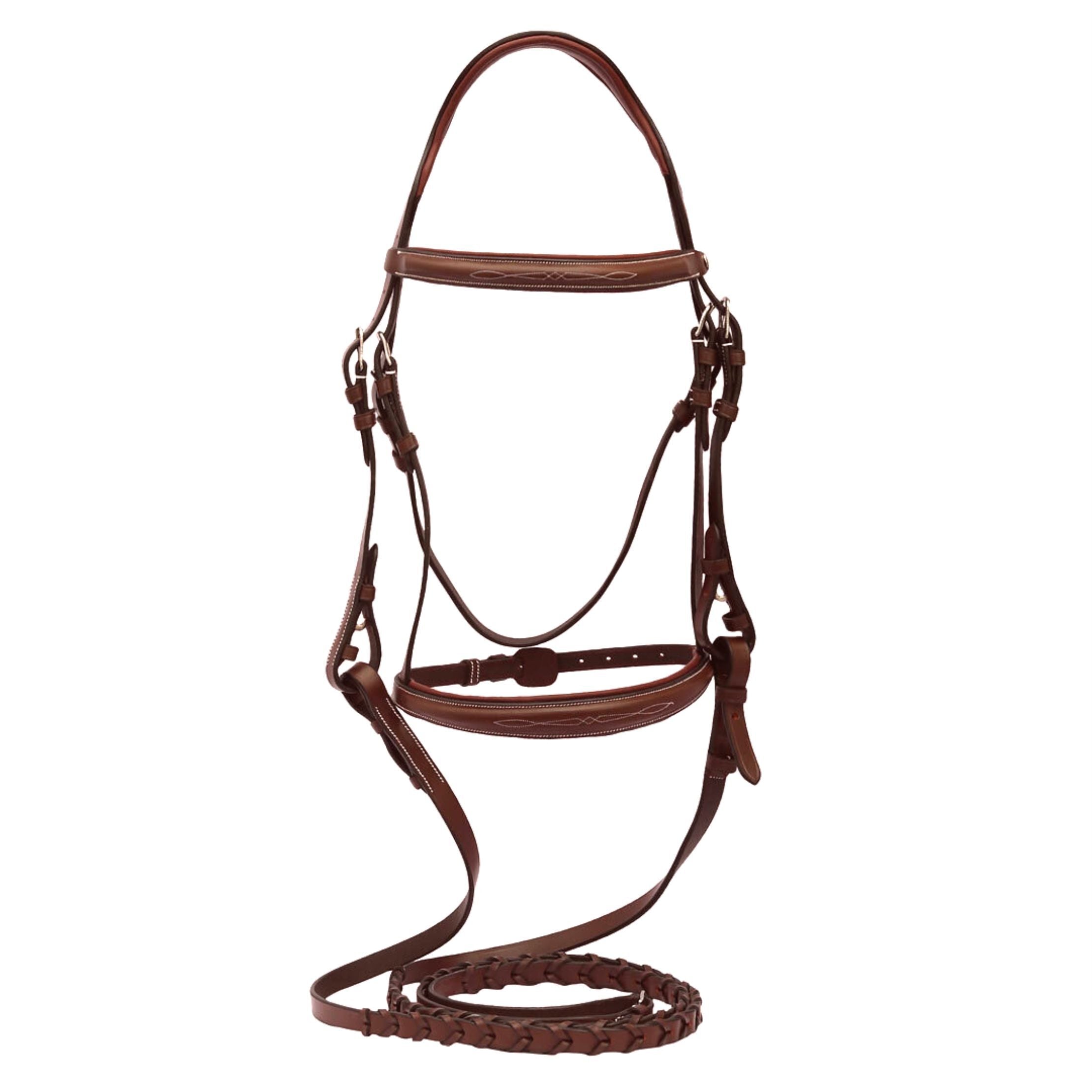 Henri de Rivel Pro Mono - Crown Padded Wide Noseband Bridle - Henri de Rivel - Equiluxe Tack