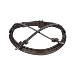 Henri de Rivel Pro Wide Padded Raised Fancy Stitched Noseband For Mono Crown Bridle - Henri de Rivel - Equiluxe Tack