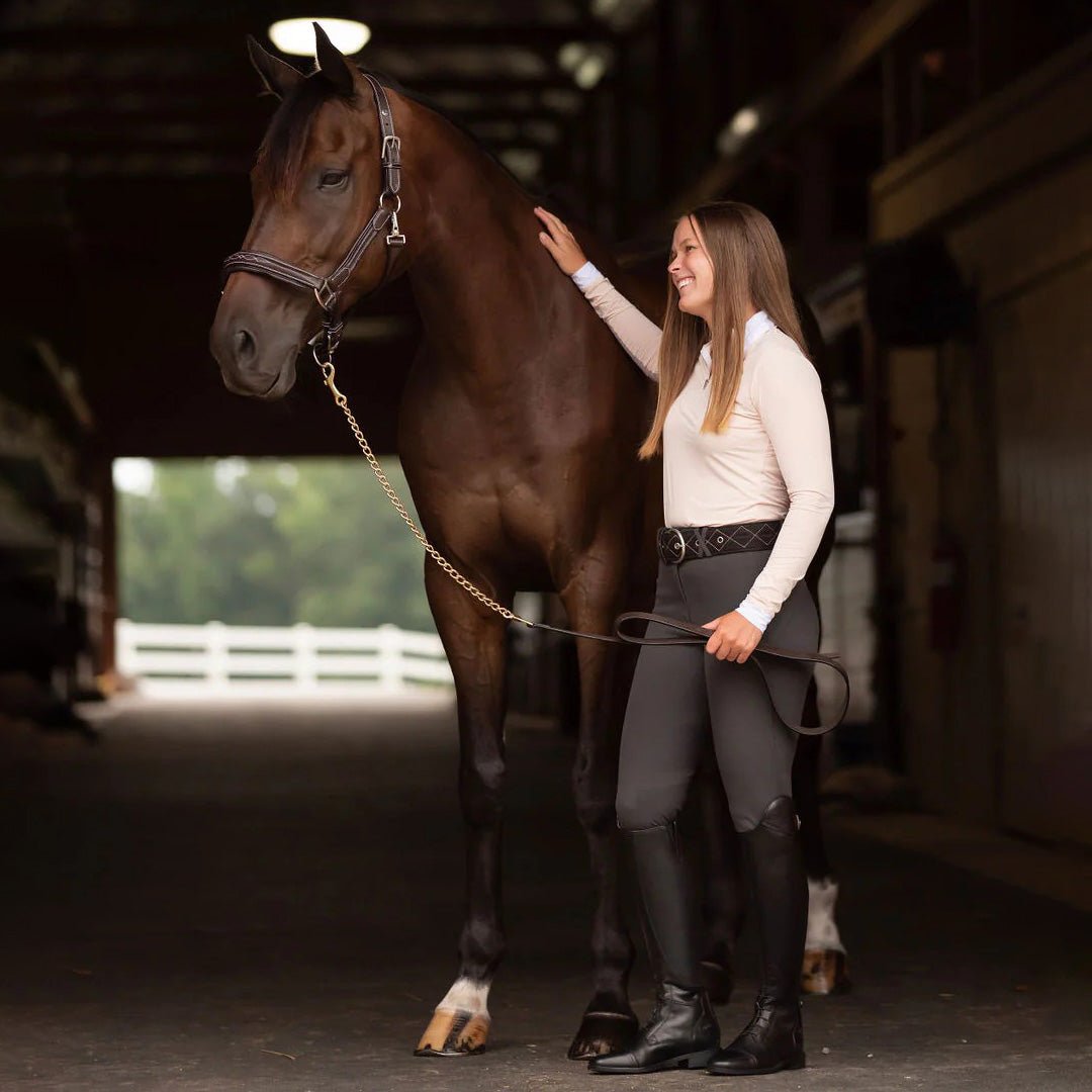Henri de Rivel Stress Free Halter With Fancy Contrast Stitching - Henri de Rivel - Equiluxe Tack