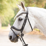 Hidden Flash! Pro - Fit Comfortable Bridle in Havana Brown or Black with Flash Noseband and Clincher Browband - CorrectConnect - Equiluxe Tack