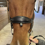 Hidden Flash! Pro - Fit Comfortable Bridle in Havana Brown or Black with Flash Noseband and Clincher Browband - CorrectConnect - Equiluxe Tack