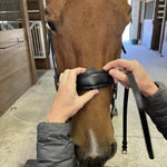 Hidden Flash! Pro - Fit Comfortable Bridle in Havana Brown or Black with Flash Noseband and Clincher Browband - CorrectConnect - Equiluxe Tack