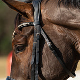 Hidden Flash! Pro - fit Comfortable Bridle with Patent Noseband and Crystal Browband - CorrectConnect - Equiluxe Tack