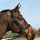 Hidden Flash! Pro - fit Comfortable Bridle with Patent Noseband and Crystal Browband - CorrectConnect - Equiluxe Tack