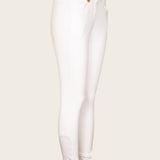 Higher Waist Espoir Coquet White Show Bamboo Breeches - Espoir Equestrian - Equiluxe Tack