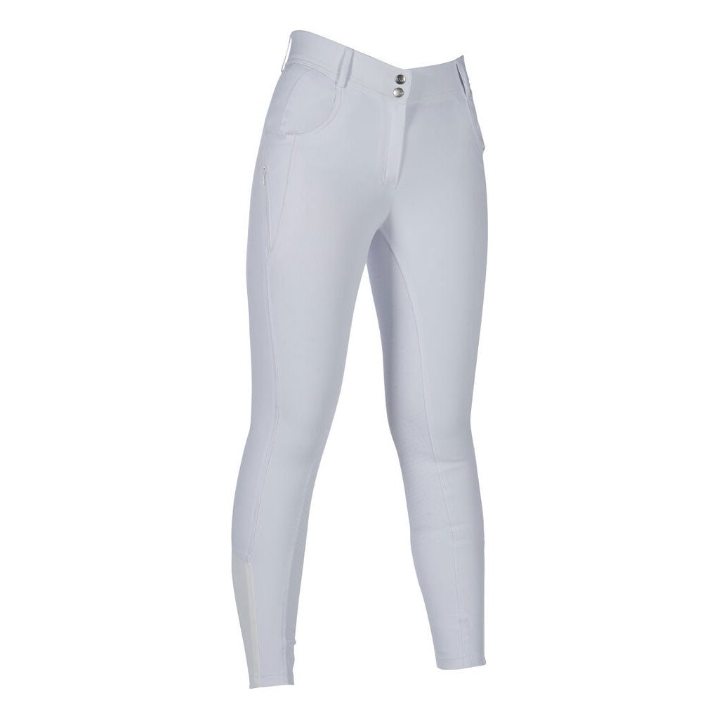 HKM Ari Mid Rise - Sil. Full Seat Ladies Riding Breeches - HKM - Equiluxe Tack
