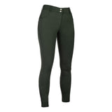 HKM Ari Mid Rise - Sil. Knee Patch Ladies Riding Breeches - HKM - Equiluxe Tack