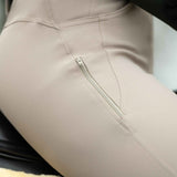 HKM Ari Mid Rise - Sil. Knee Patch Ladies Riding Breeches - HKM - Equiluxe Tack