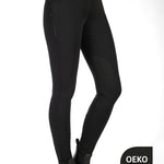 HKM Ari Mid Rise - Sil. Knee Patch Ladies Riding Breeches - HKM - Equiluxe Tack