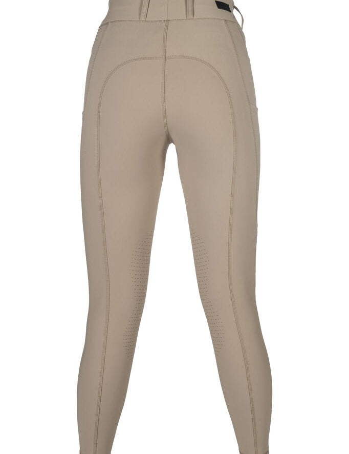 HKM Jil High Waist - Sil. Knee Patch Ladies Riding Leggings - HKM - Equiluxe Tack