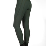 HKM Jil High Waist - Sil. Knee Patch Ladies Riding Leggings - HKM - Equiluxe Tack
