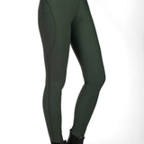HKM Jil High Waist - Sil. Knee Patch Ladies Riding Leggings - HKM - Equiluxe Tack