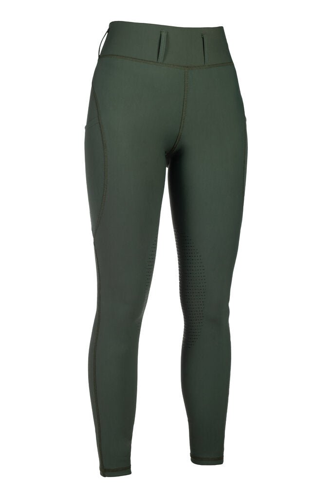 HKM Jil High Waist - Sil. Knee Patch Ladies Riding Leggings - HKM - Equiluxe Tack