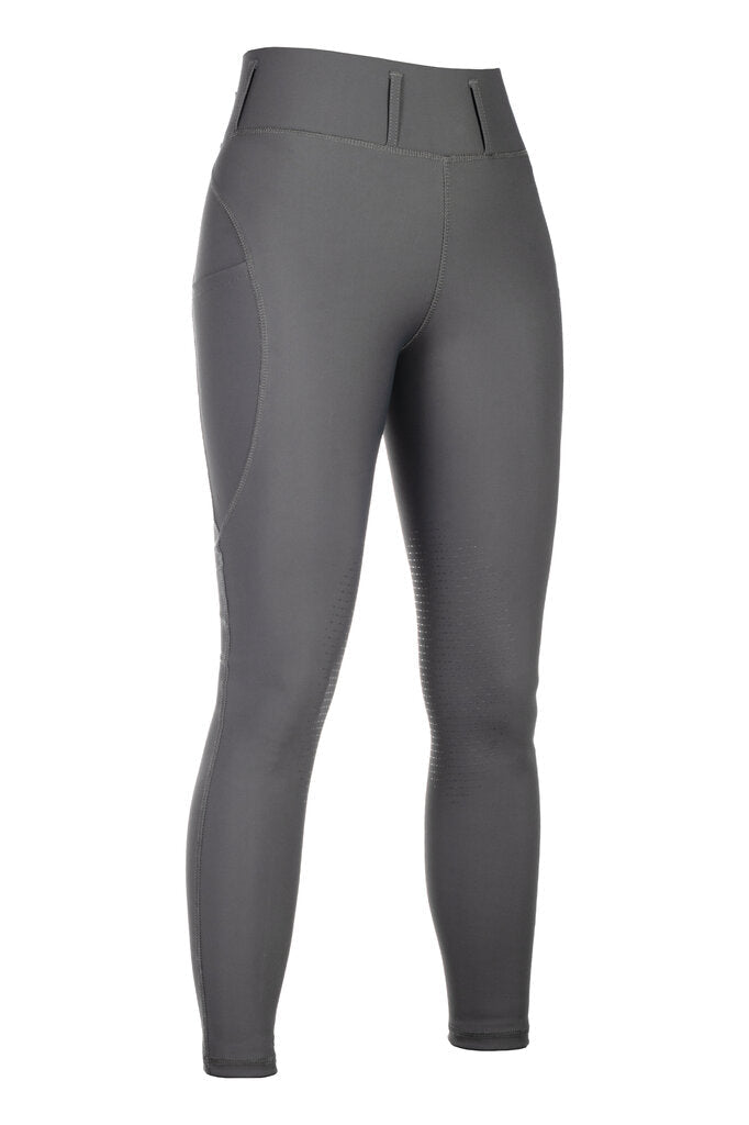 HKM Jil High Waist - Sil. Knee Patch Ladies Riding Leggings - HKM - Equiluxe Tack