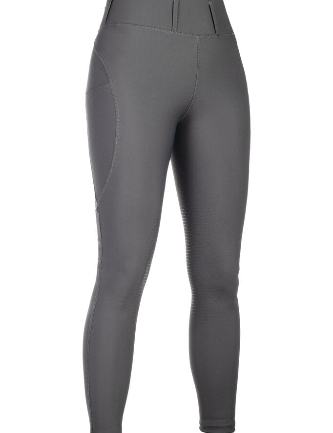 HKM Jil High Waist - Sil. Knee Patch Ladies Riding Leggings - HKM - Equiluxe Tack