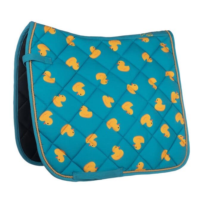 HKM Naples Saddle Pad - Blue/Yellow - HKM - Equiluxe Tack