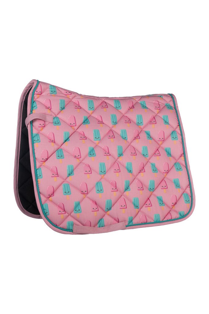 HKM Naples Saddle Pad - Magenta/Aqua - Dapplebay - Equiluxe Tack