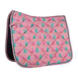 HKM Naples Saddle Pad - Magenta/Aqua - Dapplebay - Equiluxe Tack