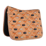 HKM Naples Saddle Pad - Pastel Orange/Grey - HKM - Equiluxe Tack