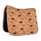HKM Naples Saddle Pad - Pastel Orange/Grey - HKM - Equiluxe Tack