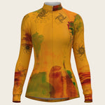 Horse Flower Fair in Ochre Quarter Zip Sun Shirt - Espoir Equestrian - Equiluxe Tack