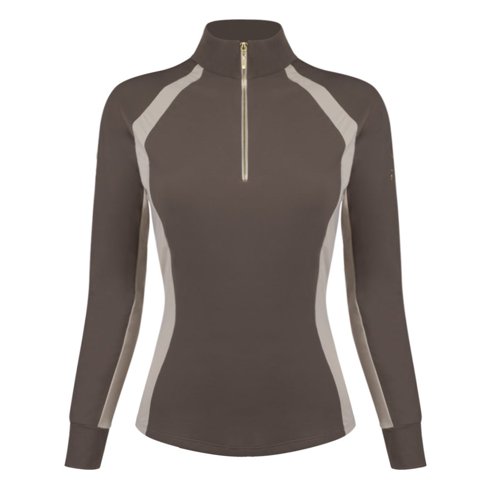 Horse Spirit Long Sleeve - Brown / Beige - Horse Spirit - Equiluxe Tack