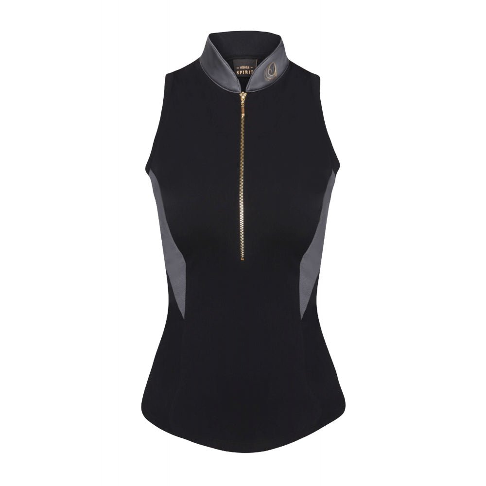 Horse Spirit Sleeveless Shirt - Black/Grey - Horse Spirit - Equiluxe Tack