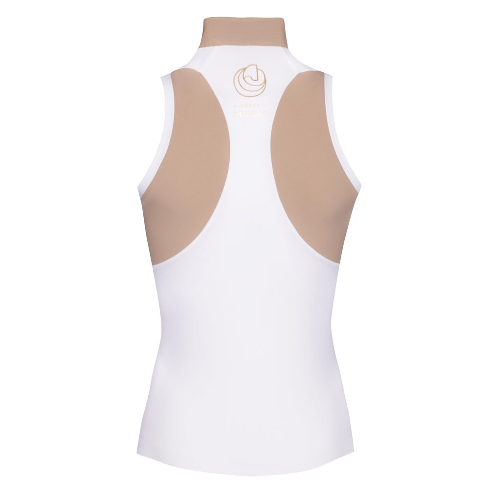 Horse Spirit Sleeveless Shirt - White/Beige - Horse Spirit - Equiluxe Tack