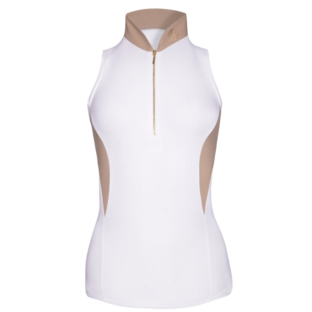 Horse Spirit Sleeveless Shirt - White/Beige - Horse Spirit - Equiluxe Tack
