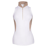 Horse Spirit Sleeveless Shirt - White/Beige - Horse Spirit - Equiluxe Tack