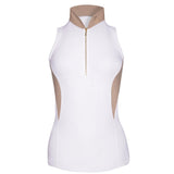 Horse Spirit Sleeveless Shirt - White/Beige - Horse Spirit - Equiluxe Tack