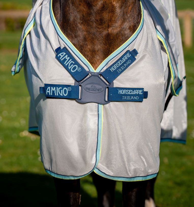 Horseware® Amigo® XL Bug Rug Fly Sheet with Disc Front Closure (0g Light) - Horseware Ireland - Equiluxe Tack