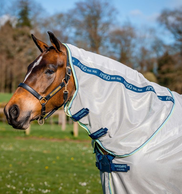 Horseware® Amigo® XL Bug Rug Fly Sheet with Disc Front Closure (0g Light) - Horseware Ireland - Equiluxe Tack