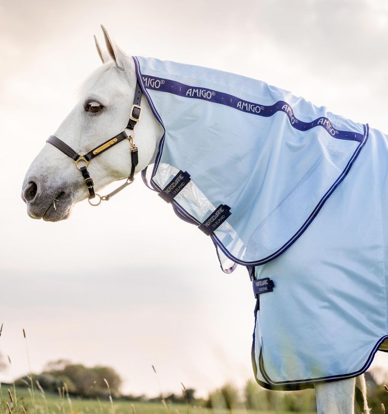 Horseware® Amigo® XL Bug Rug Fly Sheet with Disc Front Closure (0g Light) - Horseware Ireland - Equiluxe Tack