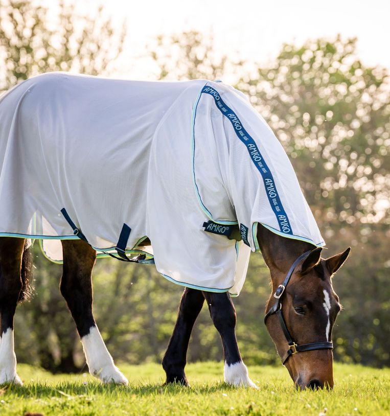 Horseware® Amigo® XL Bug Rug Fly Sheet with Disc Front Closure (0g Light) - Horseware Ireland - Equiluxe Tack