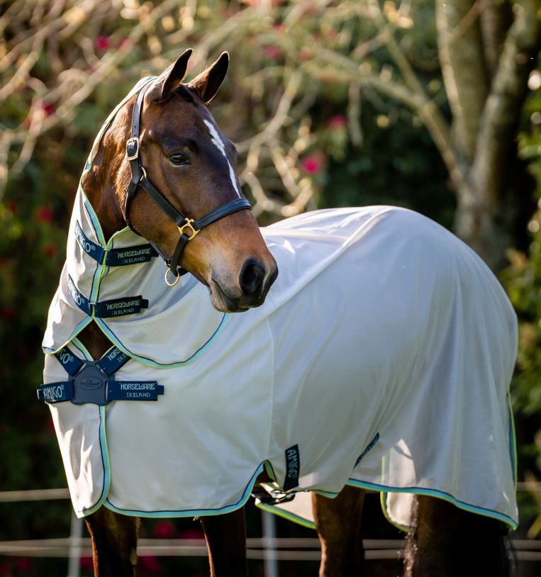 Horseware® Amigo® XL Bug Rug Fly Sheet with Disc Front Closure (0g Light) - Horseware Ireland - Equiluxe Tack