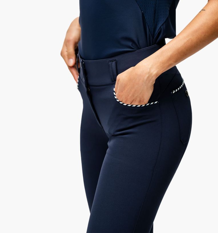 Horseware® Newmarket Mid Rise Breeches - Knee Patch - Horseware Ireland - Equiluxe Tack