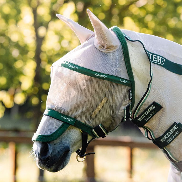 Horseware® Rambo® Plus Fly Mask - Horseware Ireland - Equiluxe Tack