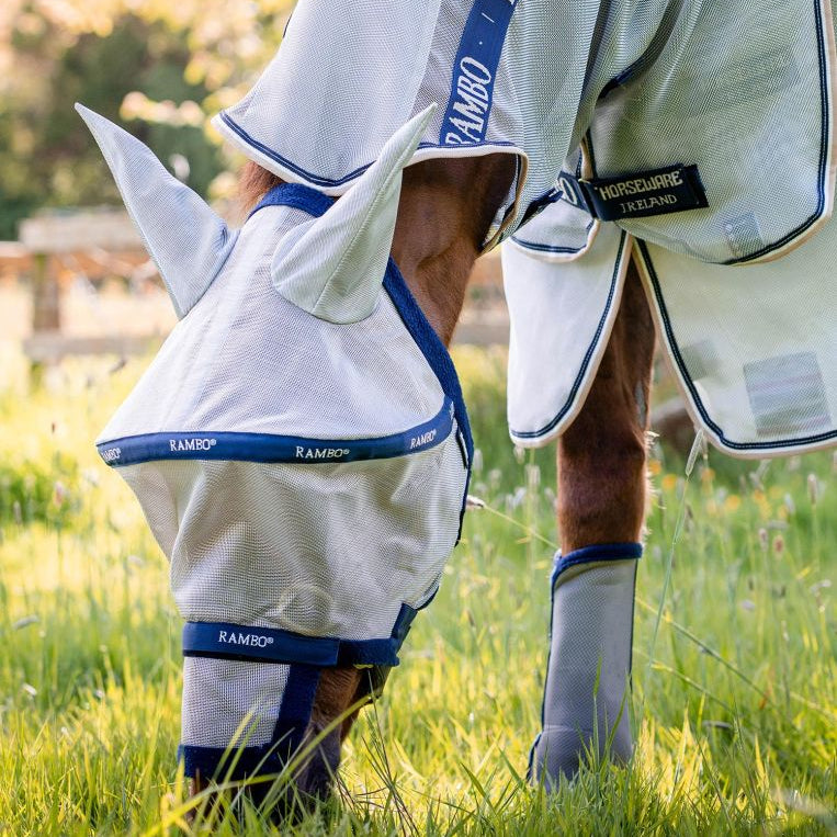 Horseware® Rambo® Plus Fly Mask - Horseware Ireland - Equiluxe Tack