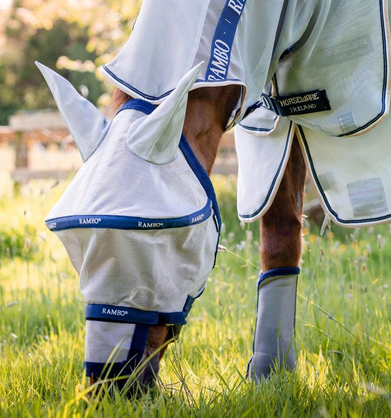 Horseware® Rambo® Plus Fly Mask - Horseware Ireland - Equiluxe Tack