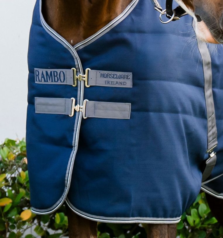 Horseware Rambo® Stable Blanket with Embossed Lining (100g Light) - Horseware Ireland - Equiluxe Tack