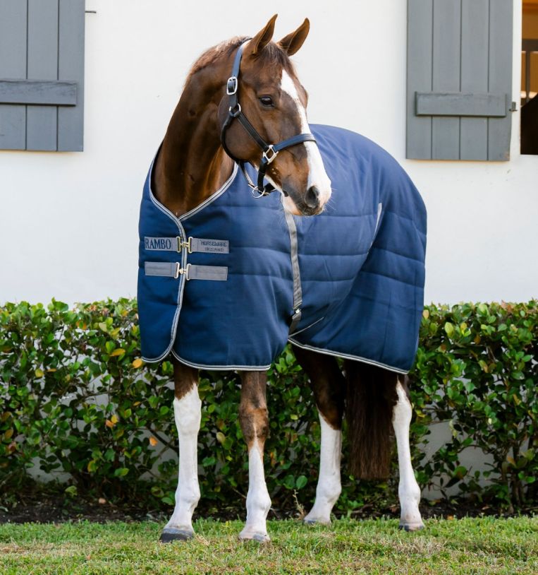 Horseware Rambo® Stable Blanket with Embossed Lining (100g Light) - Horseware Ireland - Equiluxe Tack