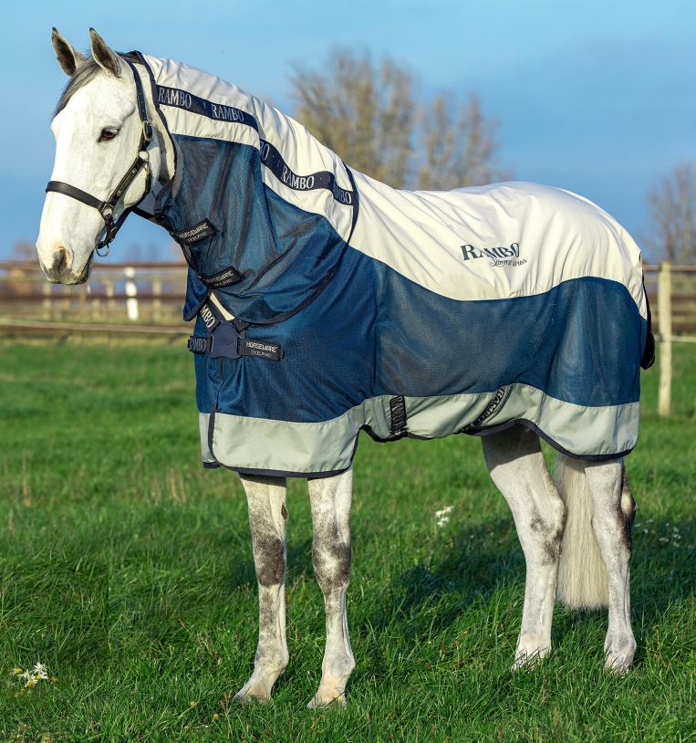 Horseware Rambo® Summer Series Turnout with Disc Front Closure (0g Outer with 100g Liner) - Horseware Ireland - Equiluxe Tack