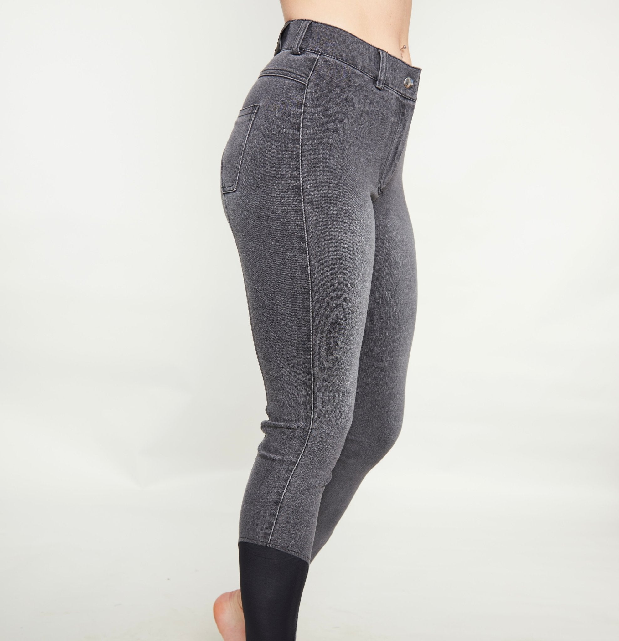 Horzehoods Acid Grey Denim Jeggings - XS - Horzehoods - Equiluxe Tack