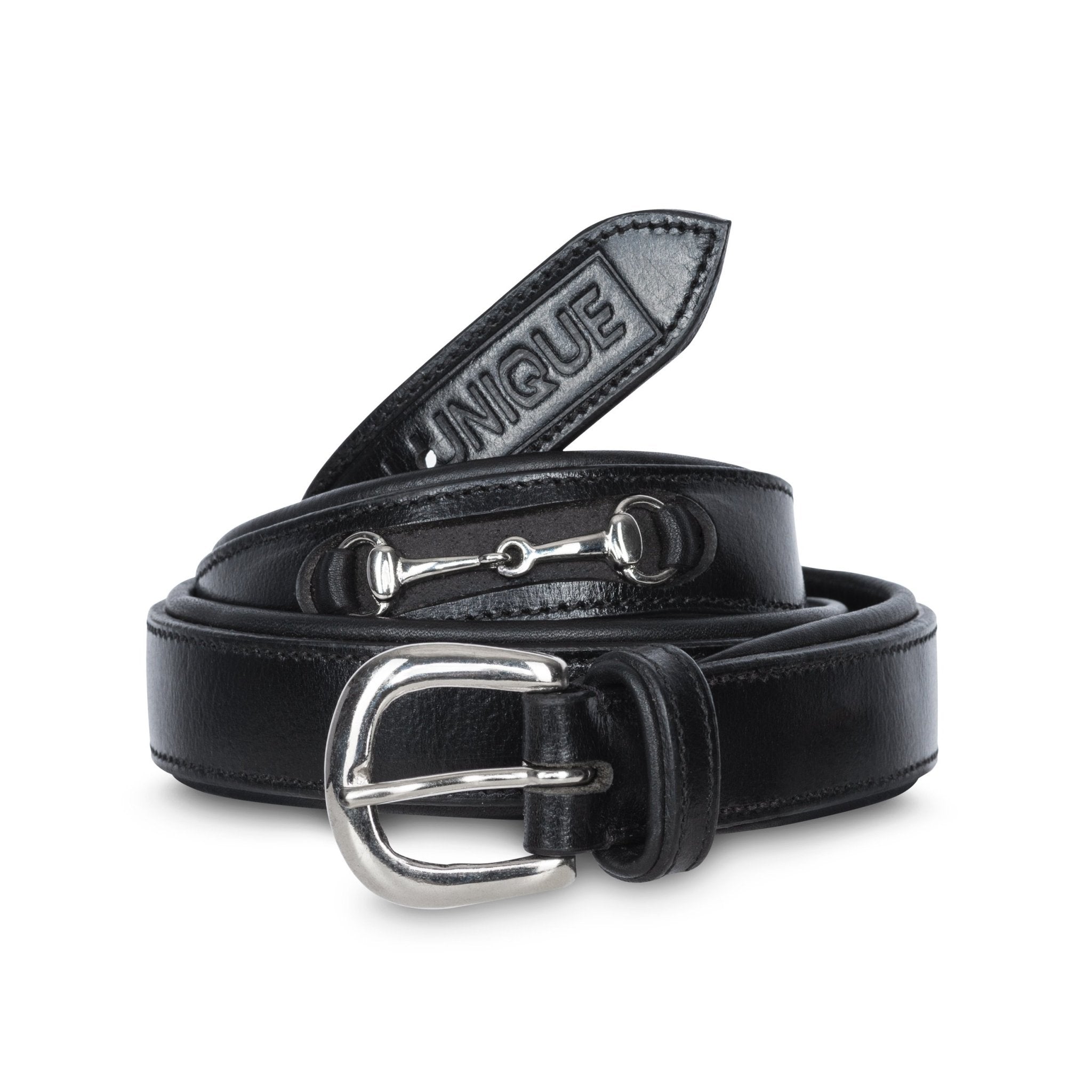 Horzehoods Black Matte Leather Ladies Snaffle Belt - Horzehoods - Equiluxe Tack