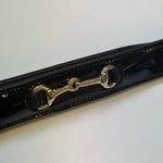 Horzehoods Black (Patent) Leather Luxury Snaffle Belt - Horzehoods - Equiluxe Tack