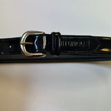 Horzehoods Black (Patent) Leather Luxury Snaffle Belt - Horzehoods - Equiluxe Tack