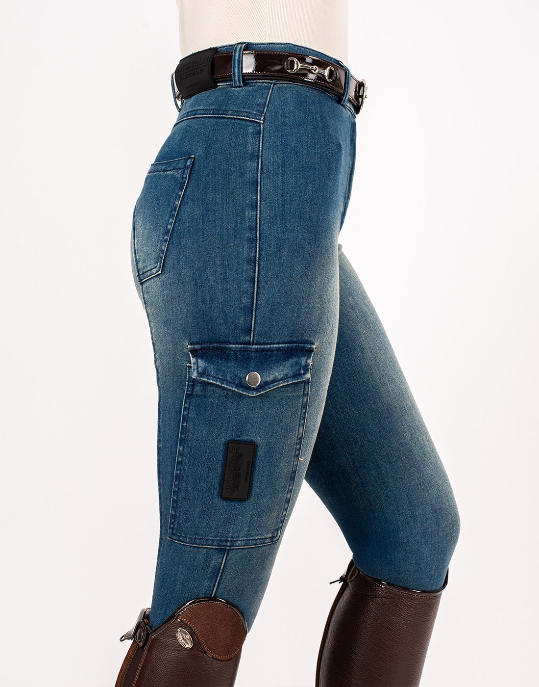 HORZEHOODS® Light Blue Demi Denim Jeggings - Horzehoods - Equiluxe Tack
