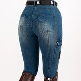 HORZEHOODS® Light Blue Demi Denim Jeggings - Horzehoods - Equiluxe Tack