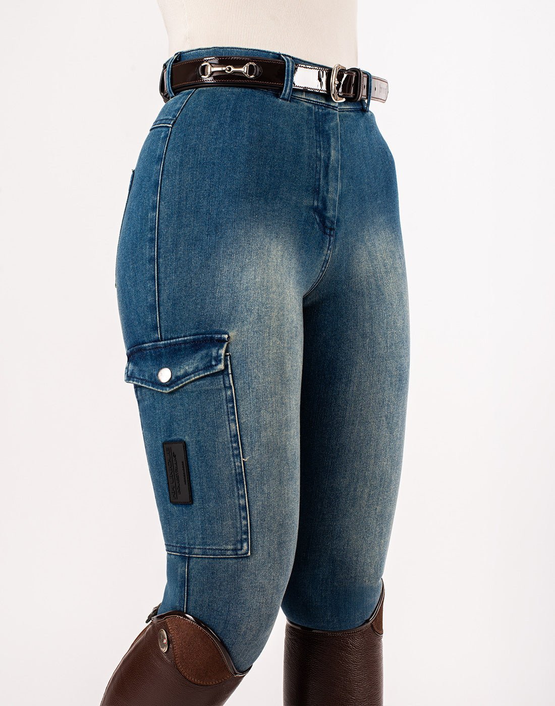 HORZEHOODS® Light Blue Demi Denim Jeggings - Horzehoods - Equiluxe Tack